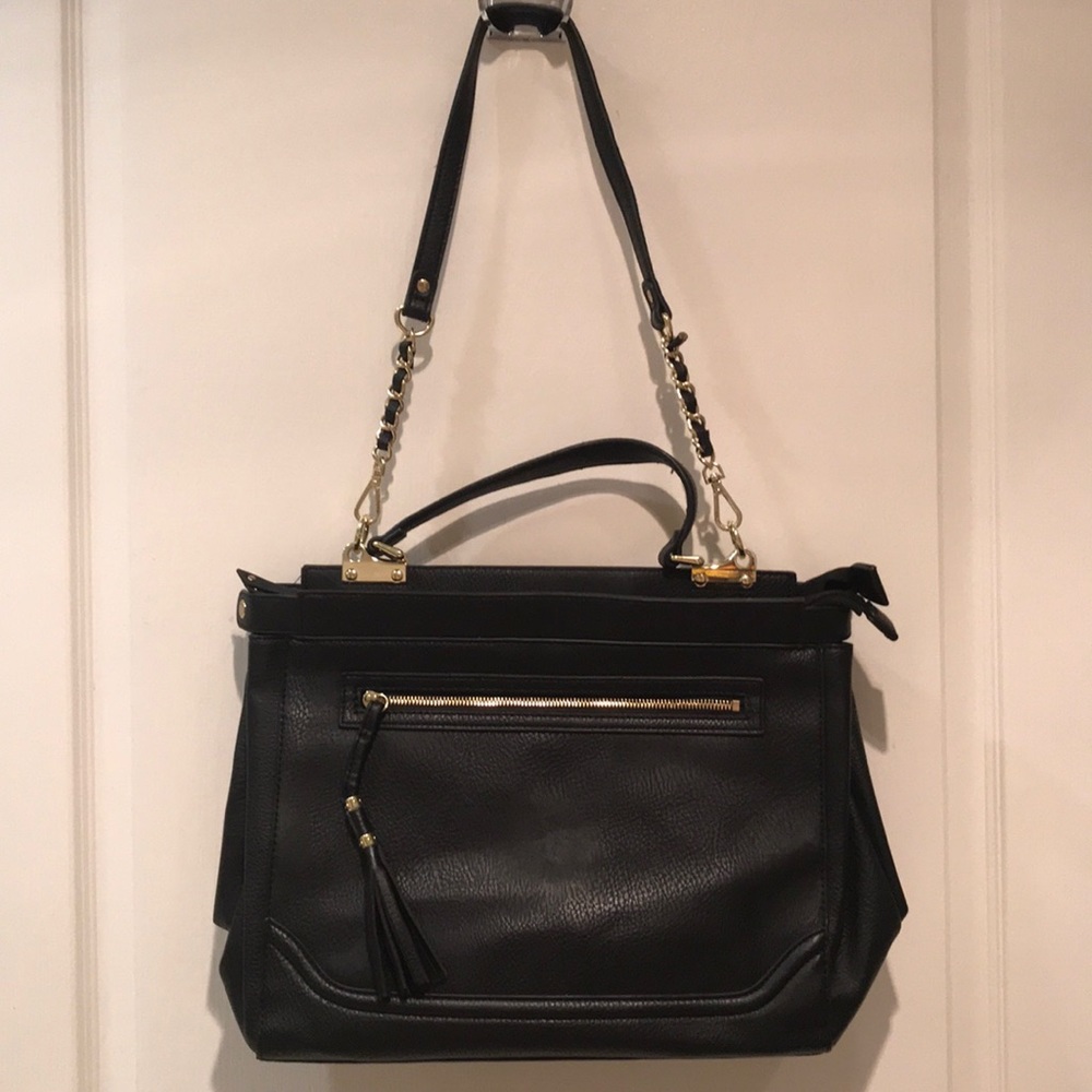 Olive + Joy faux leather tote/lap top bag